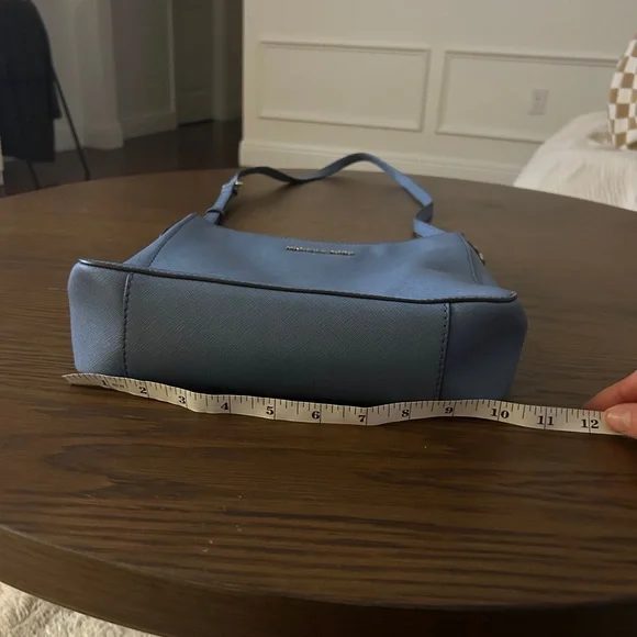 NWT Michael Kors Jet Set Travel Large Messenger Denim Blue - Picture 11 of 12